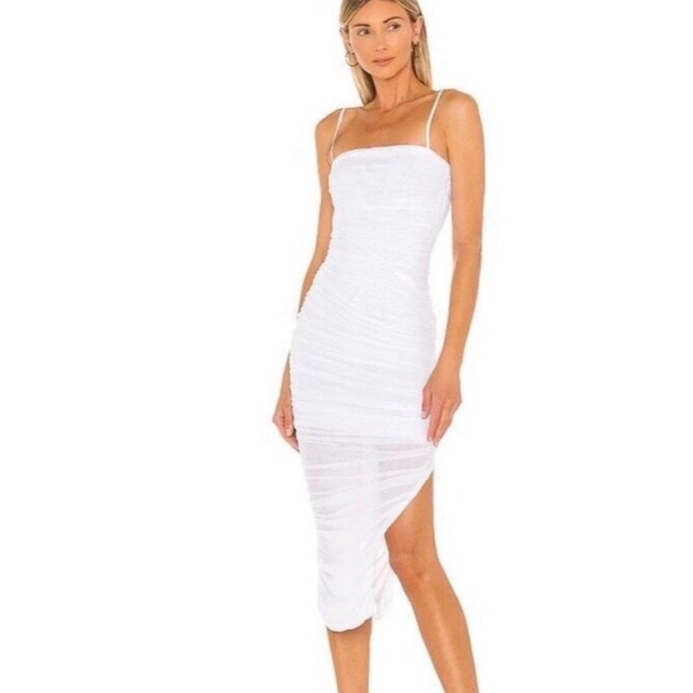 Chic Strapless White Dress